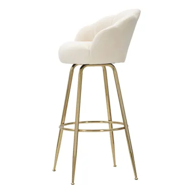 Stołek Barowy VIENNA Kremowy 55 53 110 cm (Wysokość siedziska 88 cm)